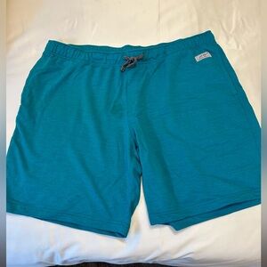 Gently Worn EDDIE BAUER Mens Athletic Shorts 2XL Soft & Comfy w/Elastic Waist